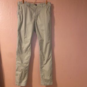 American Eagle Pants Mens 34x34 Khaki Flat Front Chino Preppy Next Level Flex